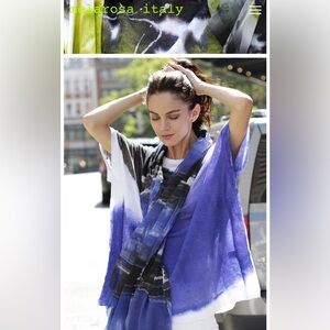 Melarosa Italy 🇮🇹 hand painted tunic and scarf
